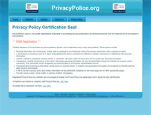 Tablet Screenshot of privacypolice.org
